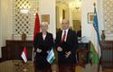 Uzbekistan - H.E. Mrs. Sophie Thévenoux, Ambassador Extraordinary and Plenipotentiary of the Principality of Monaco (on the left) and H.E. Mr. Ravshan Usmanov, Ambassador Extraordinary and Plenipotentiary of the Republic of Uzbekistan to France (on the right).©DR Uzbekistan - H.E. Mrs. Sophie Thévenoux, Ambassador Extraordinary and Plenipotentiary of the Principality of Monaco (on the left) and H.E. Mr. Ravshan Usmanov, Ambassador Extraordinary and Plenipotentiary of the Republic of Uzbekistan to France (on the right).©DR