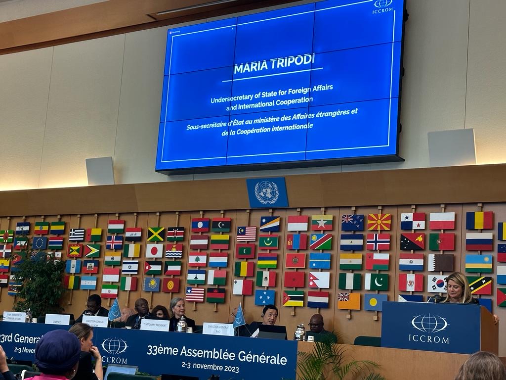 Monaco takes part in the 33rd session of the ICCROM General Assembly