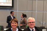 Conférence OSCE - S.E. Mme Isabelle Berro-Amadeï, Ambassadeur, Représentant permanent de la Principauté de Monaco près l’OSCE, et Lorenzo Ravano, Représentant permanent adjoint ©DR