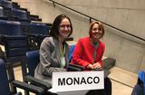 Délégation monégasque OMS - H.E. Ms. Carole Lanteri, Ambassador, Permanent Representative of the Principality to the United Nations Office in Geneva and Chrystel Chanteloube, Third Secretary © DR