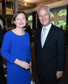 image1 - the French Minister for European Affairs Ms Nathalie Loiseau and H.E. Ambassador Claude Cottalorda©DR