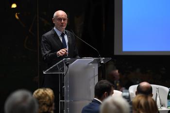RCA STelle 2017 - H.E. Mr. Serge Telle, Minister of State, opening the Annual Meeting of the Consular Corps ©Government Communication Department/Manuel Vitali