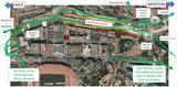 Schéma circulation sortie Fontvieille - © Direction des Travaux Publics Schéma circulation sortie Fontvieille - © Direction des Travaux Publics