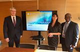SICCFIN ONUDC Vienne - (from left to right) Mr. Philippe Boisbouvier, Miss Jenny Perrot and Dr. Alain Nkoyock - DR
