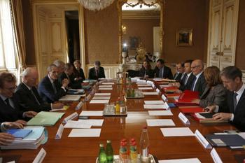 Table ronde - Commission mixte FR- MC - Les deux délégations lors de la réunion