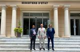 Visite Alexis Mohamed - Chargé de mission Djibouti. ©DR - From left to right:  Alexis Mohamed, Head of Mission to the Presidency of Djibouti, Laurent Anselmi, Minister of Foreign Affairs and Cooperation, and Jean-Jacques Robin, Honorary Consul of Djibouti in Monaco. ©DR