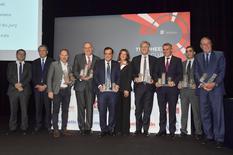 Les lauréats des trophées du Club de l'Eco - The Trophy winners ©Direction de la communication/Michael Alesi 