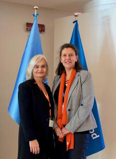 PAM 2018 - Ms. Martine Garcia-Mascarenhas and Ms. Silvia Caruso, WFP Representative and Country Director for Mali ©DR 