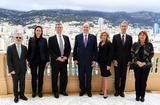 Accréditation EU - Surrounding H.S.H. the Sovereign Prince, from left to right: Patrice Cellario, Minister of the Interior; Anne-Marie Boisbouvier, Advisor in the Prince’s Cabinet; Simon Hankinson, Consul General of the United States of America in Monaco; H.E. Ms Jamie McCourt, Ambassador Extraordinary and Plenipotentiary of the United States of America; Gilles Tonelli, Minister of Foreign Affairs and Cooperation; and Marie-Pierre Gramaglia, Minister of Public Works, the Environment and Urban Development © Government Communication Department/Manuel Vitali