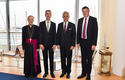 Accréditations Ambassadeurs 10-09-2019 - From left to right: H.E. Mgr Antonio Arcari, Apostolic Nuncio; Gilles Tonelli, Minister of Foreign Affairs and Cooperation; H.E. Mr Michael Linhart, Ambassador Extraordinary and Plenipotentiary of the Republic of Austria, and H.E. Mr Michael Starbaek Christensen, Ambassador Extraordinary and Plenipotentiary of Denmark © Government Communication Department/Manuel Vitali Accréditations Ambassadeurs 10-09-2019 - From left to right: H.E. Mgr Antonio Arcari, Apostolic Nuncio; Gilles Tonelli, Minister of Foreign Affairs and Cooperation; H.E. Mr Michael Linhart, Ambassador Extraordinary and Plenipotentiary of the Republic of Austria, and H.E. Mr Michael Starbaek Christensen, Ambassador Extraordinary and Plenipotentiary of Denmark © Government Communication Department/Manuel Vitali