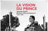 affiche expo la vision du prince - Poster for the exhibition: “The Prince's vision: Jacques Rueff, Minister of State for Rainier III, 1949-1950”, inspired by a photograph of the enthronement ceremonies (the military review on Place du Palais), on 11 April 1950. A.P.M. ©Mission de préfiguration des Archives nationales