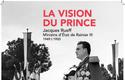 affiche expo la vision du prince - Poster for the exhibition: “The Prince's vision: Jacques Rueff, Minister of State for Rainier III, 1949-1950”, inspired by a photograph of the enthronement ceremonies (the military review on Place du Palais), on 11 April 1950. A.P.M. ©Mission de préfiguration des Archives nationales