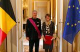Ambassadeur Belgique - H.E. Ms Isabelle Berro-Amadeï presented her credentials as accredited Ambassador Extraordinary and Plenipotentiary to His Majesty the King of the Belgians ©DR