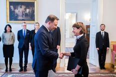 Ambassadeur Pologne - S.E. Mme Isabelle Berro-Amadeï a remis ses lettres de créance à S.E. M. Andrzej Duda
