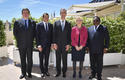 Ambassadeurs 14 mai - From left to right: H.E. Mr François de Kerchove d’Exaerde, Belgian Ambassador; H.E. Mr Rami Adwan, Lebanese Ambassador; Gilles Tonelli, Minister of Foreign Affairs and Cooperation; H.E. Ms Livia Leu Agosti, Swiss Ambassador, and H.E. Mr Auguste C. Alavo, Beninese Ambassador © Government Communication Department/Michael Alesi Ambassadeurs 14 mai - From left to right: H.E. Mr François de Kerchove d’Exaerde, Belgian Ambassador; H.E. Mr Rami Adwan, Lebanese Ambassador; Gilles Tonelli, Minister of Foreign Affairs and Cooperation; H.E. Ms Livia Leu Agosti, Swiss Ambassador, and H.E. Mr Auguste C. Alavo, Beninese Ambassador © Government Communication Department/Michael Alesi