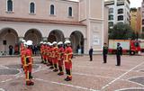 Cérémonie de remise de casques 1 - Ceremony to present helmets to young recruits of the Monaco Fire and Emergency Service ©DR