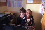 Charlotte GAMBA et Pierrot - Ephata  - Charlotte Gamba, Monaco International Volunteer, and Pierrot, one of the pupils from the Ephata school in Madagascar ©DCI