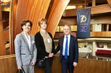 Comité droit des femmes Conseil de l'Europe - From left to right: Céline Cottalorda, Women’s Rights Officer; Véronique Ségui-Charlot, Director of Social Welfare and Social Services and Monaco’s expert on the Committee of the Parties; and H.E. Mr Rémi Mortier, Ambassador and Permanent Representative to the Council of Europe © DR