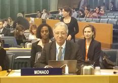 FAO 2018 - From left to right  : Yordanos Pasquier, Senior Programme Manager at the DCI, H.E. Mr Robert Fillon, Monaco’s Ambassador to Italy and Representative to the Food and Agriculture Organization of the United Nations (FAO) and the World Food Programme (WFP), Emilie Silvestre, Programme Coordinator at the Department of International Cooperation (DCI) in Monaco, and Yordanos Pasquier, Senior Programme Manager at the DCI ©DR 