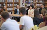 Hiroshima 1 - Noriko Sakashita, Hiroshima survivor, shares her story with a class of final-year pupils at Lycée Albert I ©Government Communication Department/Michael Alesi