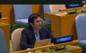 Intervention Océan - Nations in New York, during his speech to the General Assembly © DR Intervention Océan - Nations in New York, during his speech to the General Assembly © DR