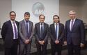 Logiciel goAML - From left to right: Yann Raconnat le Goff (SICCFIN), Ameen Safadi (UNODC), Jean Castellini, Minister of Finance and Economy, Antoine Karam (UNODC) and Philippe Boisbouvier (SICCFIN). © Government Communication Department / Stéphane Danna Logiciel goAML - From left to right: Yann Raconnat le Goff (SICCFIN), Ameen Safadi (UNODC), Jean Castellini, Minister of Finance and Economy, Antoine Karam (UNODC) and Philippe Boisbouvier (SICCFIN). © Government Communication Department / Stéphane Danna