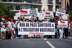 Manifestation pass sanitaire - Manifestation pacifique contre le pass sanitaire ©Direction de la Communication – Michael Alesi