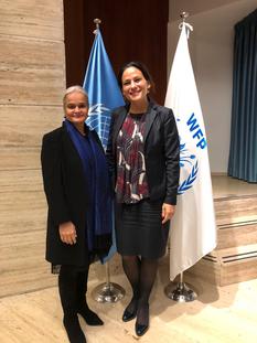 Monaco PAM - Ms Martine Garcia-Mascarenhas, Deputy Representative to the FAO and the WFP, and Ms Virginia Villar Arribas, the new WFP Country Director in Burundi © DR