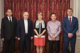 Nouveaux Ambassadeurs - Iran - Thaïlande - République tchèque - Turkménistan. ©Direction de la Communication-Stéphane Danna - De gauche à droite : S.E. M. Maksat CHARIEV, Ambassadeur Extraordinaire et Plénipotentiaire du Turkménistan, S.E. M. Mohammad AMIN NEJAD, Ambassadeur Extraordinaire et Plénipotentiaire de la République Islamique d’Iran, Mme Isabelle BERRO-AMADEÏ, Conseiller de Gouvernement-Ministre des Relations Extérieures et de la Coopération, S.E. M. Sarun CHAROENSUWAN, Ambassadeur Extraordinaire et Plénipotentiaire du Royaume de Thaïlande et S.E. M. Jaroslav KURFÜRST, Ambassadeur Extraordinaire et Plénipotentiaire de la République tchèque. ©Direction de la Communication- Stéphane Danna