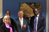 PAM 2017 - Ms. Martine Garcia, Deputy Alternate Representative to the FAO and the WFP, Mr. Abdoulaye Balde, the WFP's Country Director for Cameroon and São Tomé and Principe, H.E. Mr. Robert Fillon, Ambassador of the Principality of Monaco to Italy, Permanent Representative to the FAO and the WFP and Mr. Abdou Dieng, the WFP's Regional Director for Central and West Africa©DR