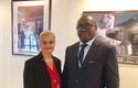 PAM_ - Ms Martine Garcia-Mascarenhas, Deputy Alternate Representative to the FAO and the WFP, and Sory Ibrahim Ouane, WFP Representative and Country Director in Niger © DR PAM_ - Ms Martine Garcia-Mascarenhas, Deputy Alternate Representative to the FAO and the WFP, and Sory Ibrahim Ouane, WFP Representative and Country Director in Niger © DR