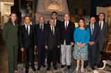Quartet tunisien  - Around H.S.H. the Sovereign Prince, from the left side : Ms Anne-Marie Boisbouvier, Advisor in the Prince's Cabinet ; Mr Ameur Chiha, Tunisia’s Honorary Consul in Monaco ; Mr Abdessattar Ben Moussa, President of the Tunisian Human Rights League (LTDH) ; Mr Hassine Abassi, Secretary-General of the Tunisian General Labour Union (UGTT) ; Mr Hamed Ben Brahim, Tunisia’s Consul General in Monaco ; Ms Ouided Bouchamaoui, leader of the Tunisian Confederation of Industry, Trade and Handicrafts (UTICA) ; Mr Slah-Eddine Bensaid, Monaco’s Consul General in Tunisia and Mr Gilles Tonelli, Minister of Foreign Affairs and Cooperation ©Eric Mathon/Palais Princier ©Eric Mathon/Palais Princier