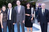 Réception 2019 Madrid 1 - H.E. Mr Jean-Luc Van Klaveren with the Ambassadors representing Luxembourg, Bulgaria, Slovenia and Belarus. © DR