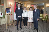 Réception Paris 2016 - From left to right: H.E. Mr Christian Masset, Secretary-General of the French Ministry of Foreign Affairs; Ms Isabelle Rosabrunetto, Director General of the Ministry of Foreign Affairs and Cooperation; Mrs Cottalorda and H.E. Mr Claude Cottalorda, Ambassador of Monaco to France © DR