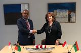 Relations diplo Vanuatu - H.E. Mr Odo Tevi and H.E. Ms Isabelle Picco, Permanent Representatives to the United Nations © DR