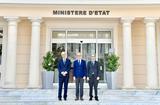 Réunion tripartie 07-2018 - Photo caption, from left to right: Antoni Marti Petit, Prime Minister of Andorra, Serge Telle, Minister of State of the Principality of Monaco, and Nicola Renzi, Minister of Foreign and Political Affairs and Justice of San Marino© Government Communication Department – Michael Alesi