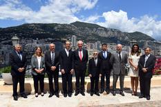 Visite De kerchove - From left to right:  Rear-Admiral Dominique Riban, Director of the Monaco Cyber Security Agency  (AMSN);  Isabelle Costa, Deputy Secretary-General of the General Secretariat of the Government;  Richard Marangoni, Police Commissioner;  Gilles Tonelli, Minister of Foreign Affairs and Cooperation, representing H.E. the Minister of State;   Gilles de Kerchove, the European Union's Counter-Terrorism Coordinator;  Patrice Cellario, Minister of the Interior;  Elie Cavigneaux, Advisor to the European Union's Counter-Terrorism Coordinator;  Laurent Anselmi, Secretary of Justice;  Geneviève Berti, Government Press Secretary and Georges Lisimachio, Head of the Cabinet of H.S.H. the Sovereign Prince.