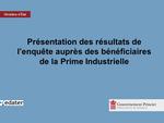 Enquête prime industrielle