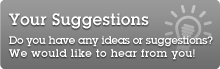 Your suggestions : click here to share your opinions with us Your suggestions : click here to share your opinions with us