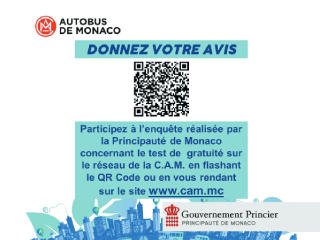 Survey about free public transport experimentation on Compagnie des Autobus de Monaco network 