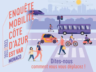 Enquête Mobilité Côte d'Azur Est Var - Monaco 2022 / 2023 