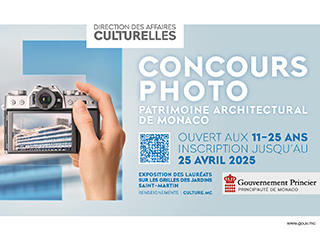 Launch of a photography competition for young people aged 11 to 25 years. The theme is “Monaco’s architectural heritage”. 